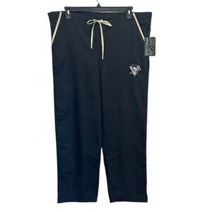 Pittsburgh Penguins Scrubs Bottoms Pants Work Medical Uniform M 44x30 NHL NWT